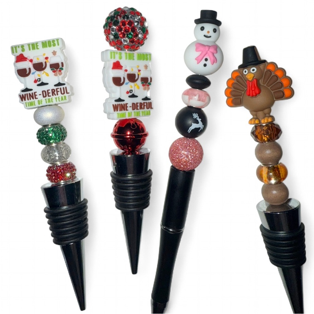 Festive Wine Bottle Stoppers